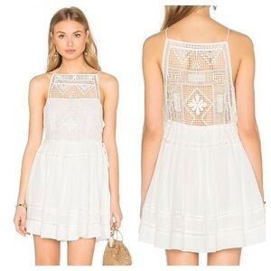Free People Emily Crochet Mini Dress